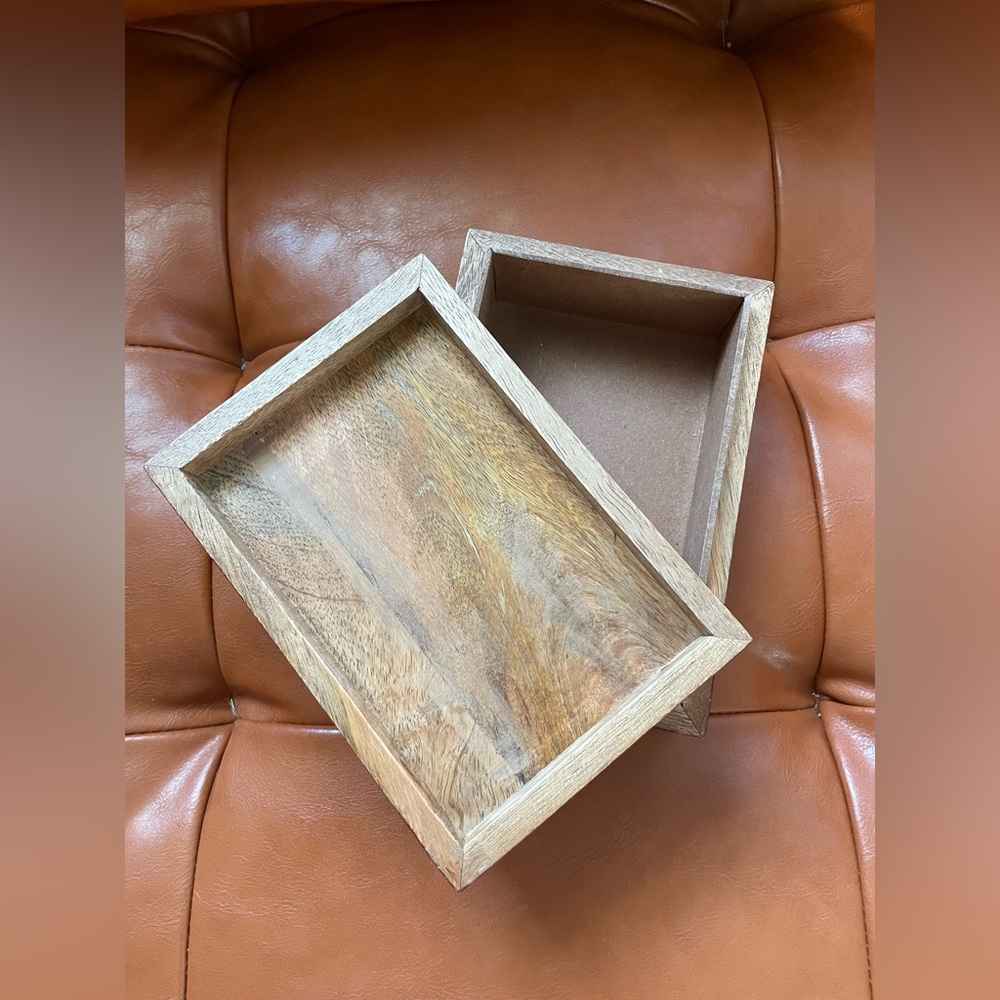 Rustic Engraved Wooden Box - Picture 8 of 13